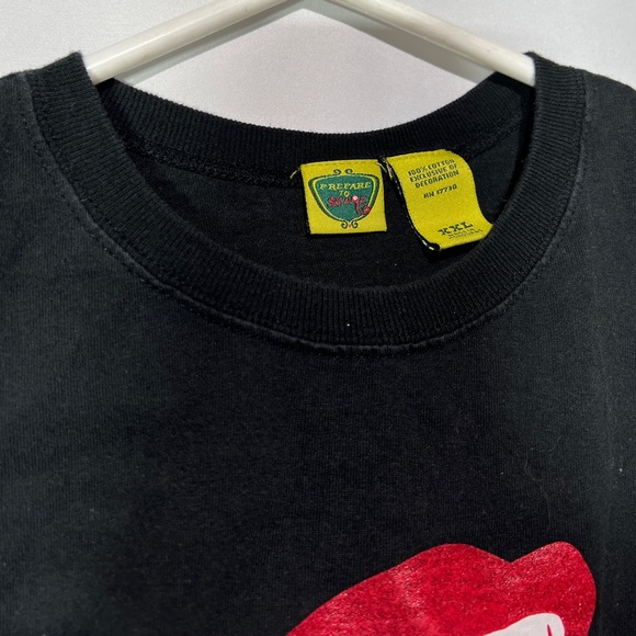 Bite Me Vampire Halloween Prepare To Scare Youth Black Crop Top Size 2XL. - Picture 3 of 4